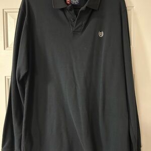 Chaps Men's Black Polo Shirt